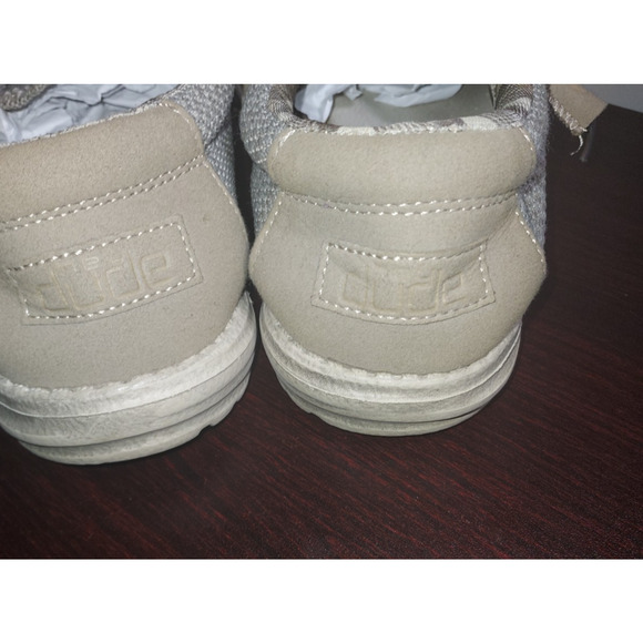 Hey Dude Slip On Shoes Mens Size 8 Wally Sox Casual Mesh Shoes Beige - Picture 3 of 16